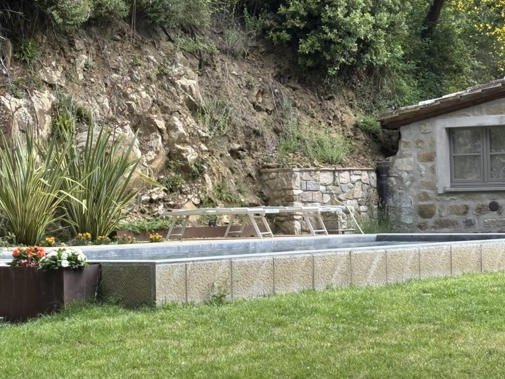 Pool side view